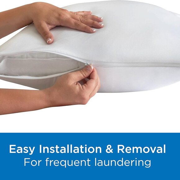 Set of 2 Standard/Queen AllerEase Pillow Protectors - Moisture Wicking, Advanced - Picture 6 of 6